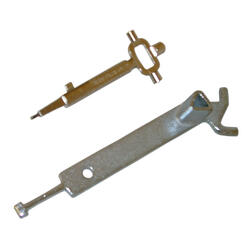 Universal-Schlüsselsatz, mit Neubautenschlüssel und Schlüssel für Absperrpfosten nach DIN 3222
