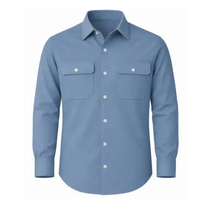 Jugendfeuerwehrhemd taubenblau, 1/1 Arm