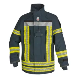 Einsatzjacke X-Pro Comfort, schwarzblau, Rückenschild FEUERWEHR silber reflektierend